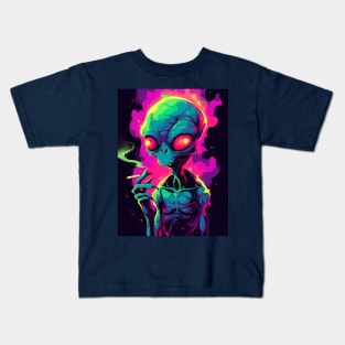 Psichedelic Alien Kids T-Shirt